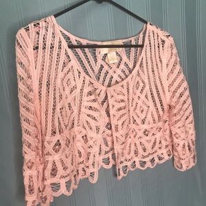 Krochetta top pink size M